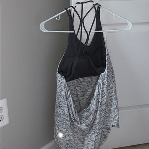 lululemon workout tank with open back